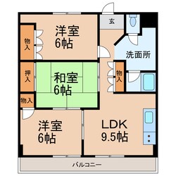 カサ・デありたかの物件間取画像